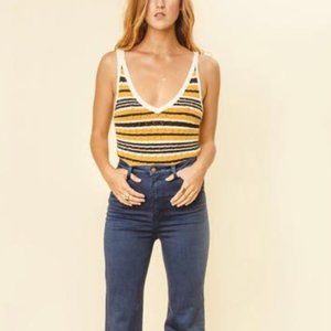 Free People Striped Knit Tank